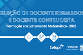 Card Site - Seleção Docente Formador e Docente Conteudista - Letramento Matemático 2025